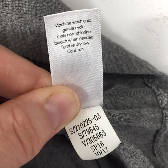 Athleta Gray Draped Crew T Shirt Jersey Dress Womens XXS Short Sleeve - Picture 8 of 11